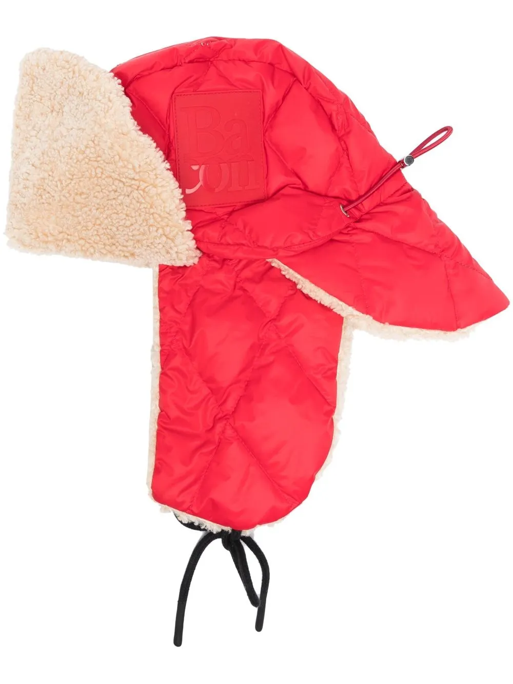 

Bacon Ron quilted shearling-lined cap - Red