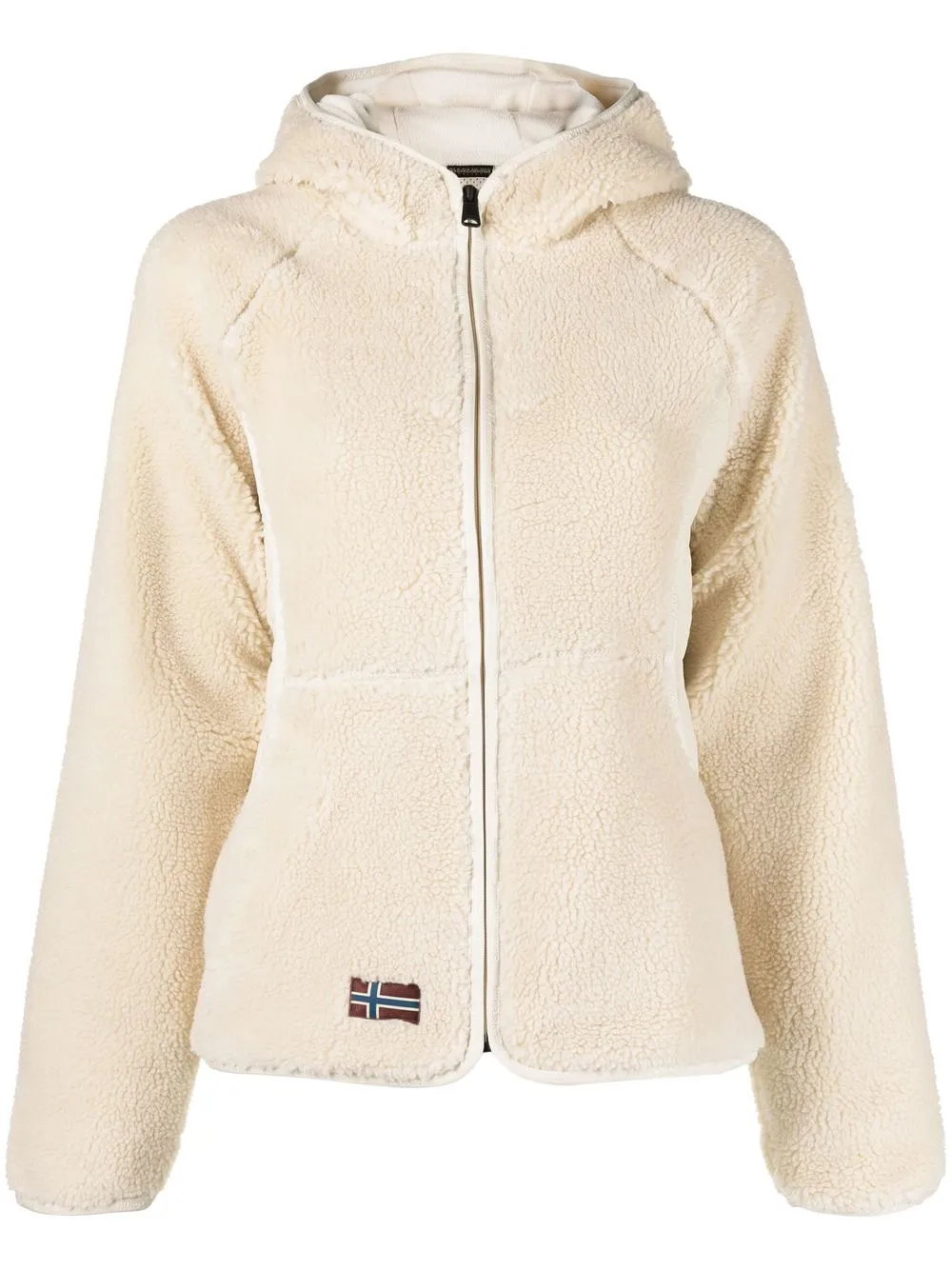 

Napapijri zip-fastening fleece-texture jacket - Neutrals