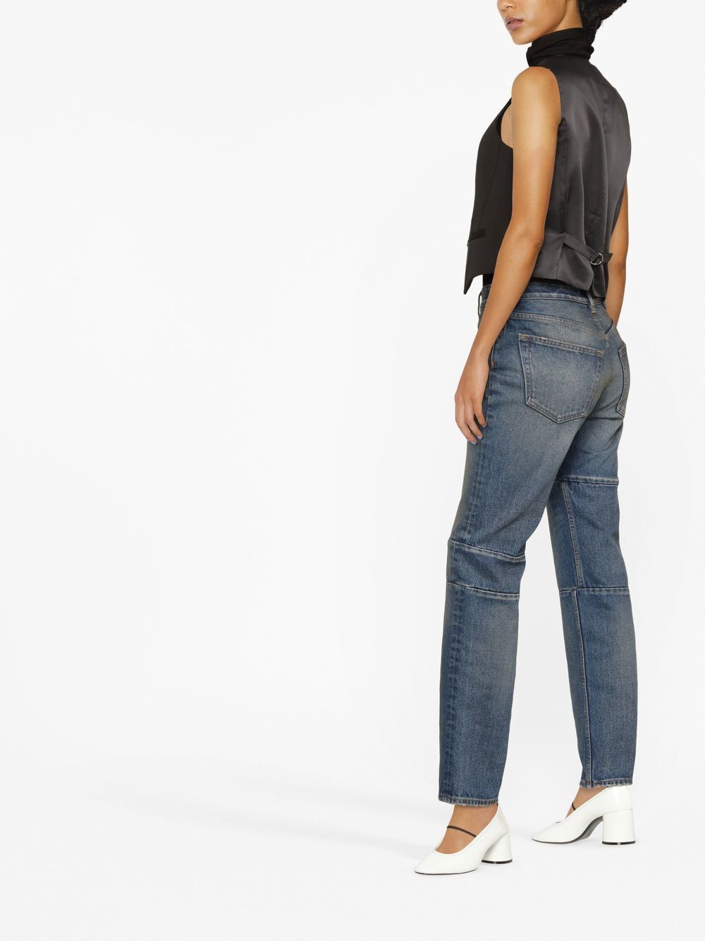 MM6 Maison Margiela panelled straight-leg jeans Women