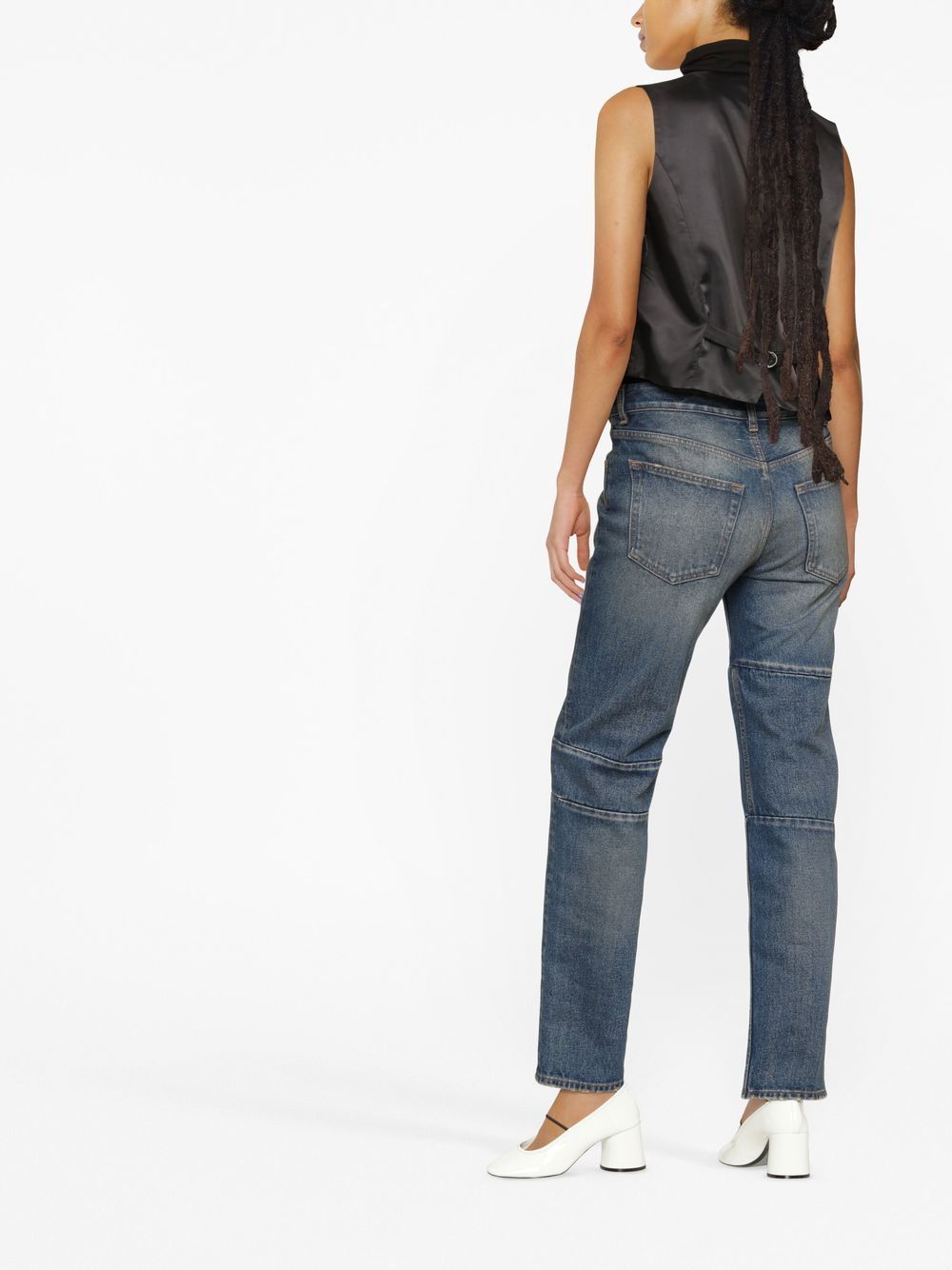 MM6 Maison Margiela panelled straight-leg jeans Women