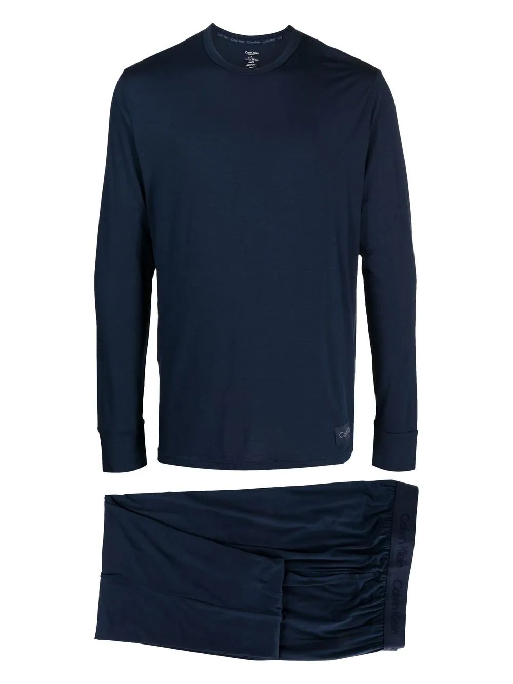 

Calvin Klein logo-patch loungewear set - Blue