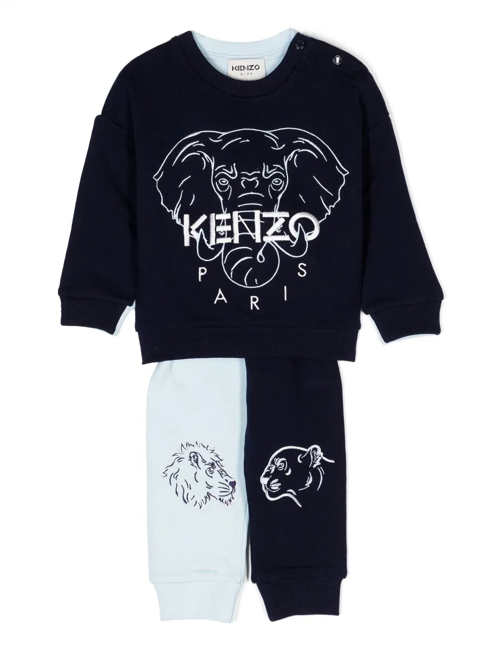 

Kenzo Kids elephant-print tracksuit set - Blue