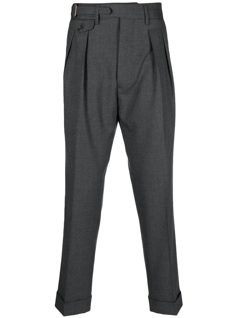 

Lardini tapered wool trousers - Grey