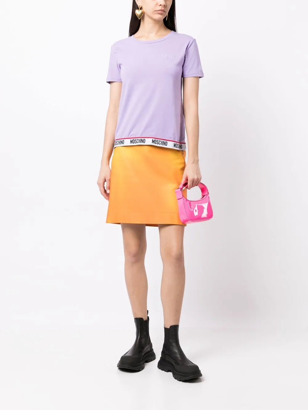 Moschino logohem Tshirt Farfetch