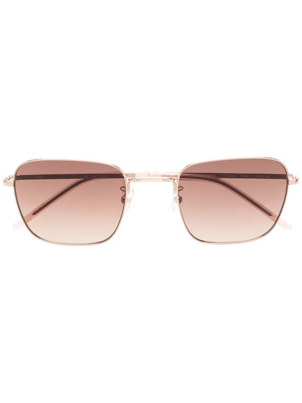 

PAIGE rectangular frame sunglasses - Gold