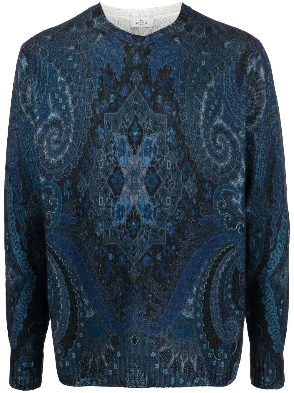 

ETRO paisley-print wool jumper - Blue