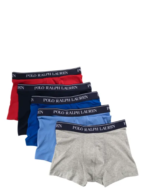 Lot de 5 boxers à logo imprimé - Polo Ralph Lauren - Modalova