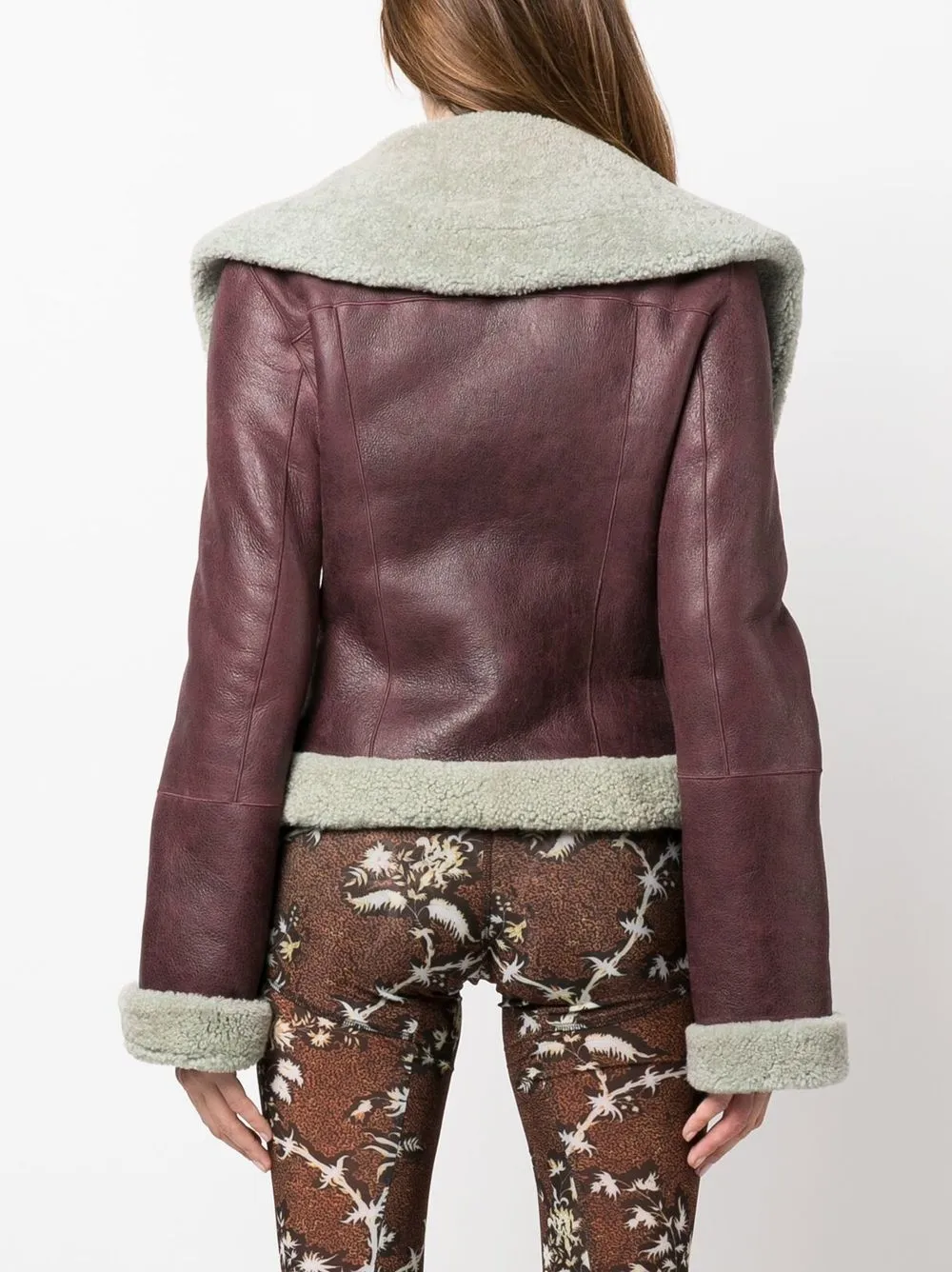 Mint velvet burgundy aviator jacket sale