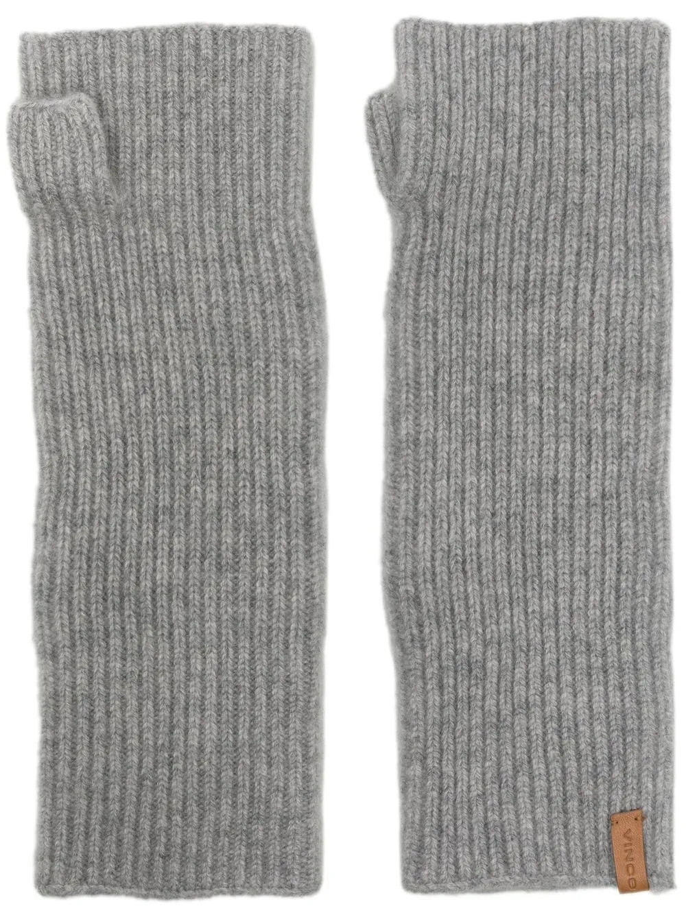 

Vince ribbed-knit cashmere hand warmer - Grey