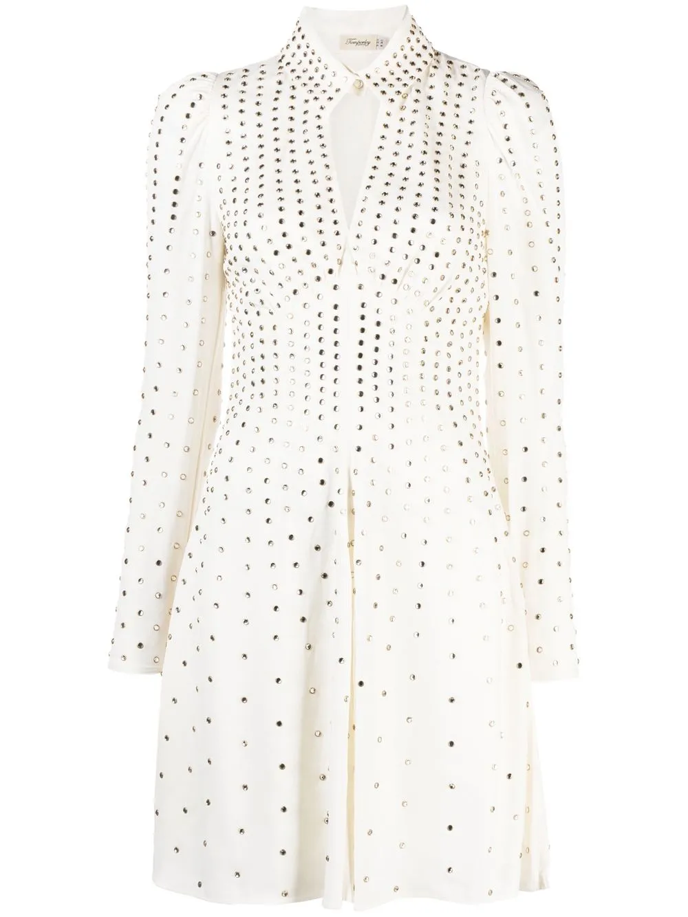 

Temperley London crystal-embellished long-sleeve dress - White