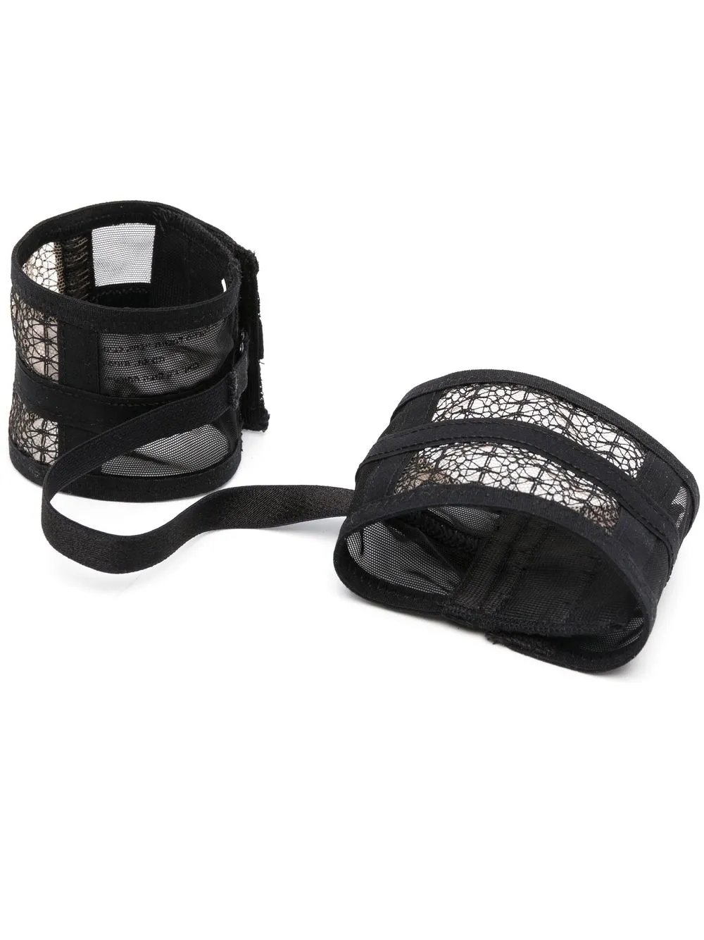 

Chantal Thomass floral-lace cuffs - Black
