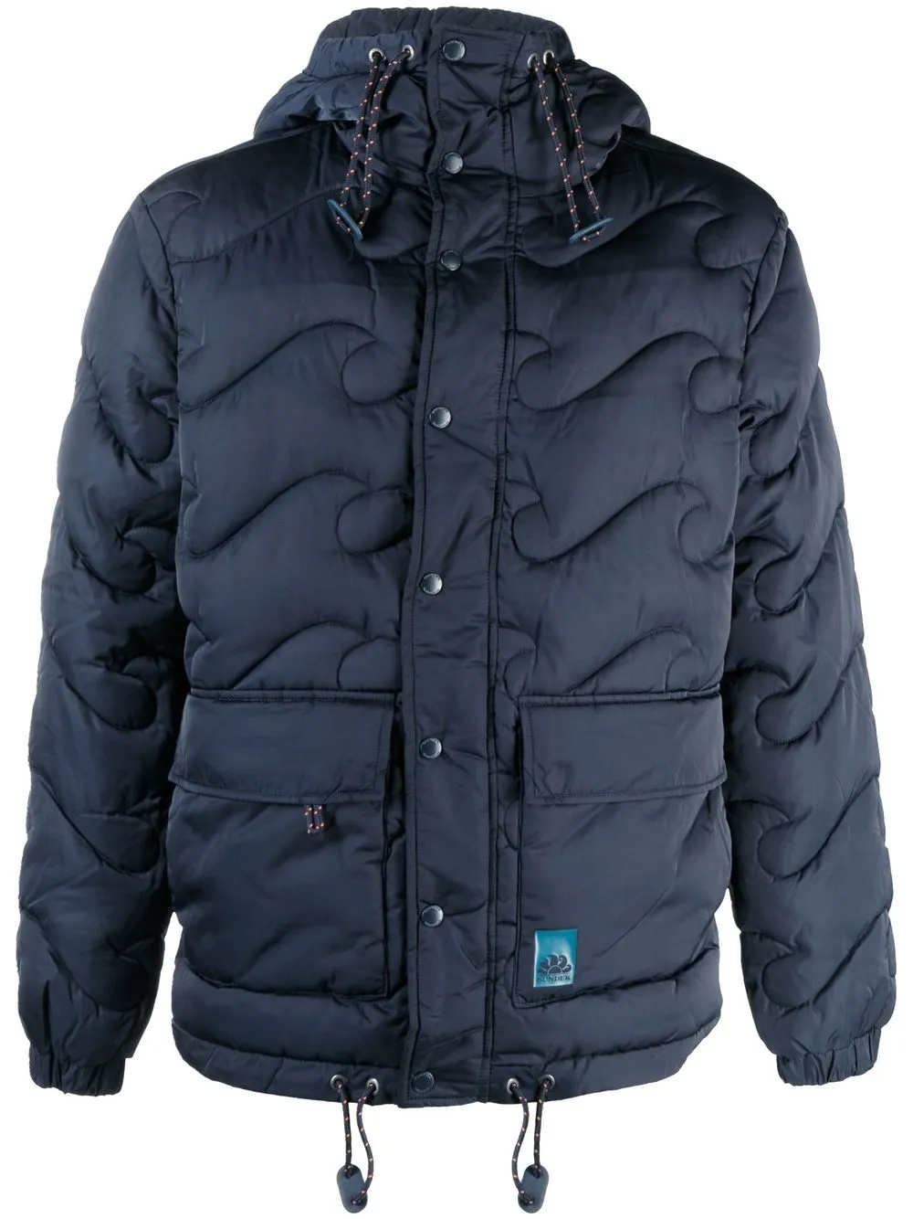 

Sundek quilted-finish puffer jacket - Blue