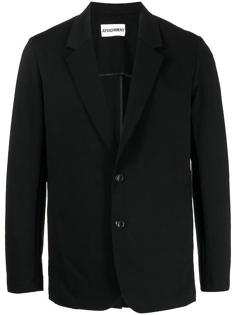 Attachment lightweight single-breasted blazer