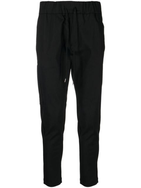 Attachment drawstring tapered track pants 