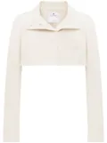 Courrèges vinyl iconic cropped jacket - White