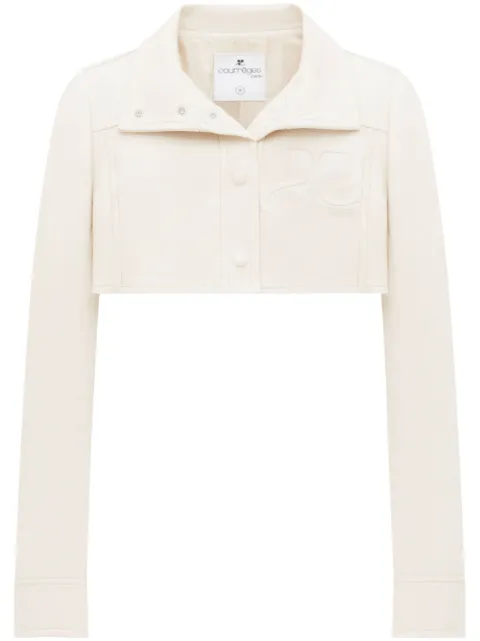 Courrèges vinyl iconic cropped jacket