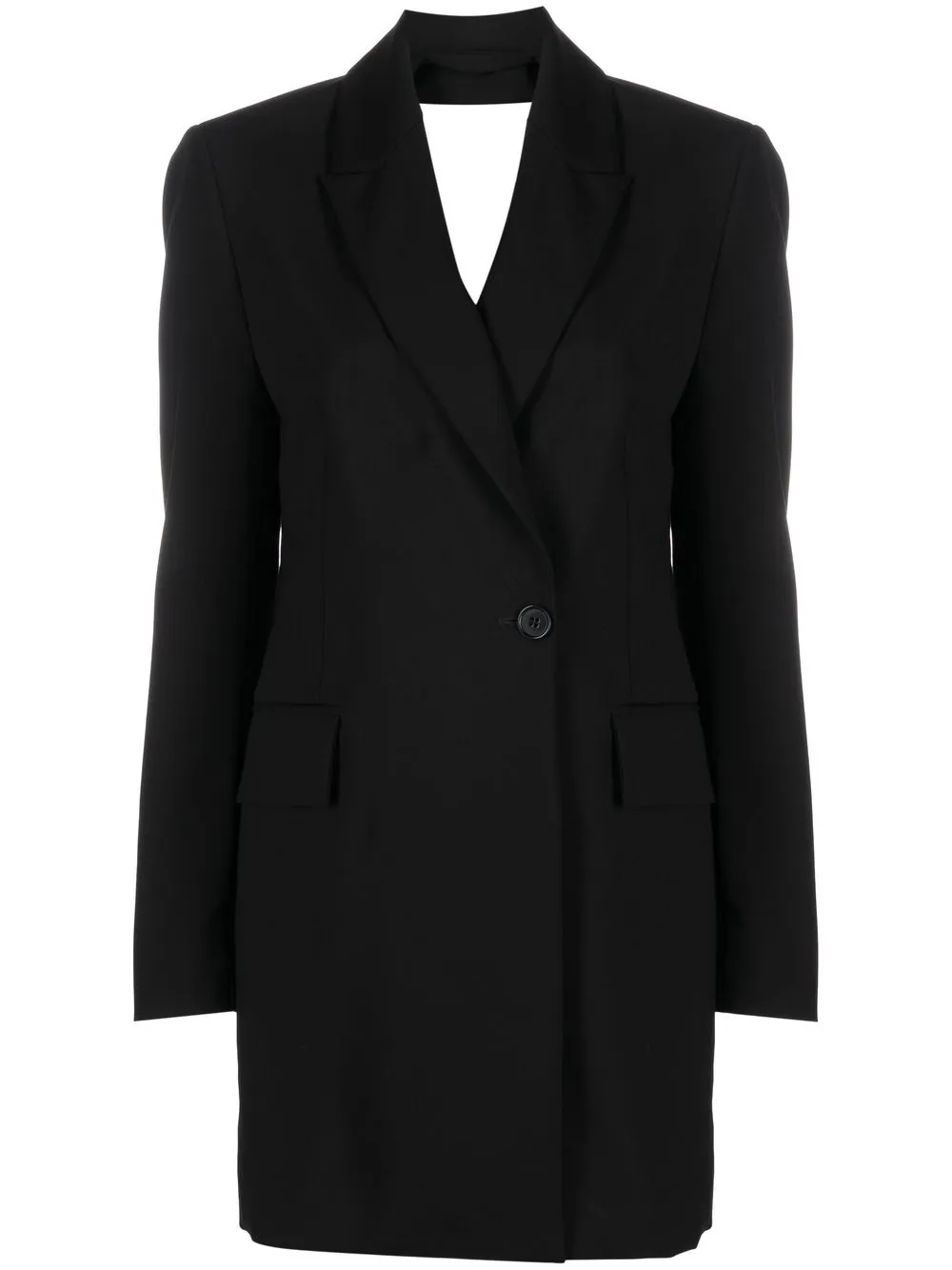 

MSGM long-sleeve blazer dress - Black