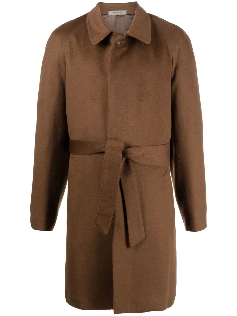 

Corneliani single-breasted button-fastening coat - Brown