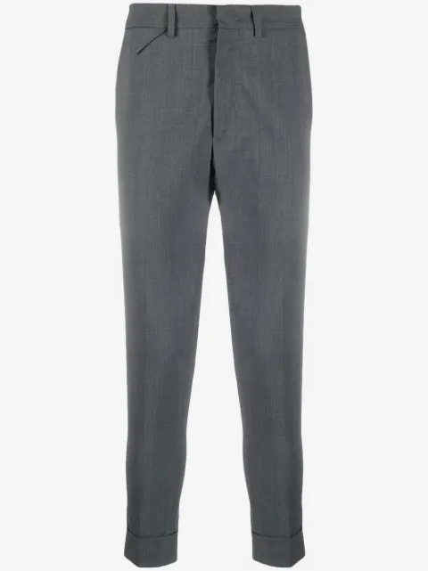 Low Brand pantalones de vestir con tejido melange