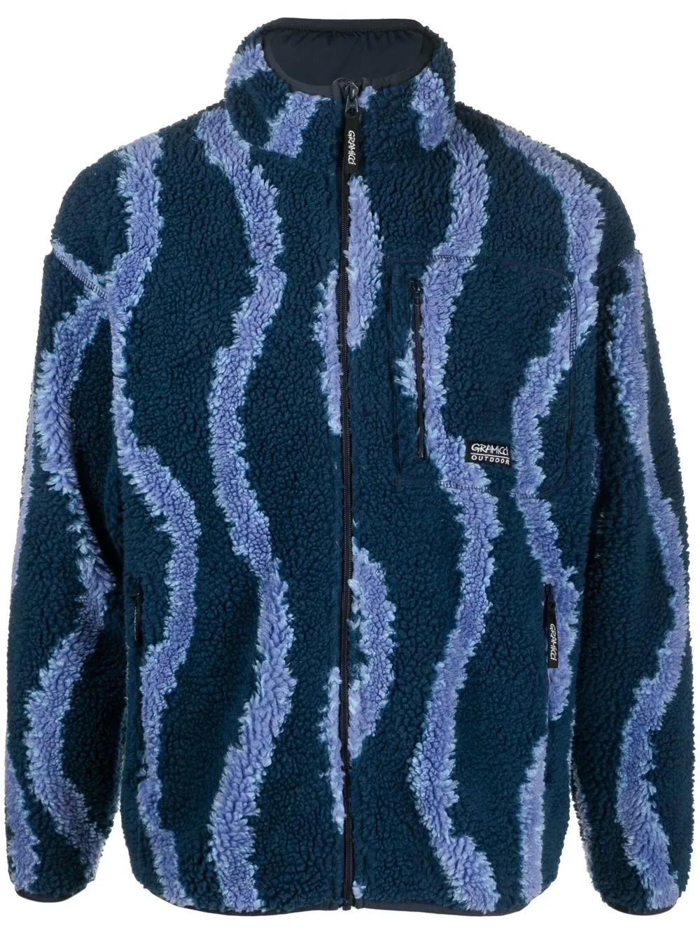 

Gramicci Swirl faux-shearling jacket - Blue