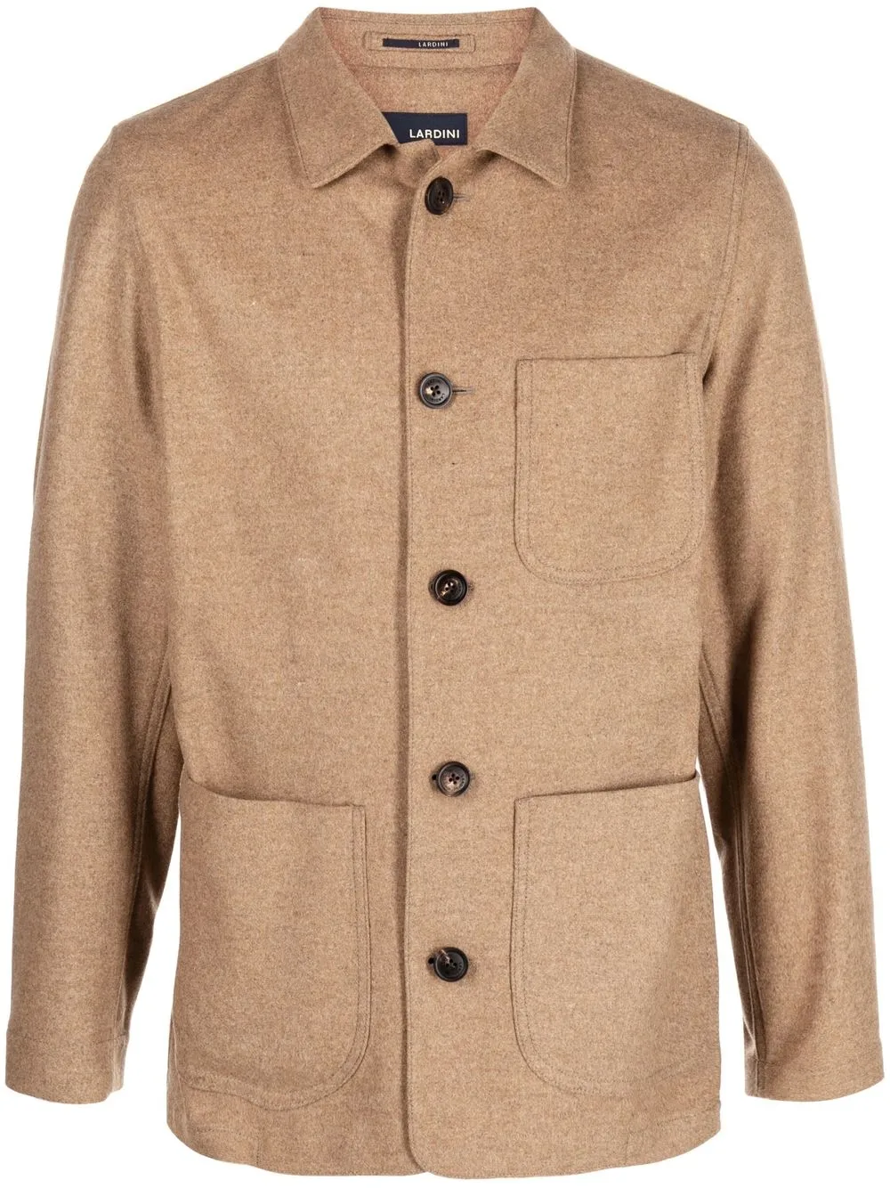 

Lardini single-breasted wool blazer - Brown