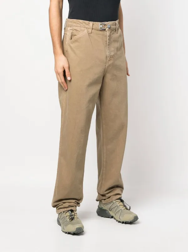 OBJECTS IV LIFE バックル ストレートパンツ | ニュートラル | FARFETCH JP