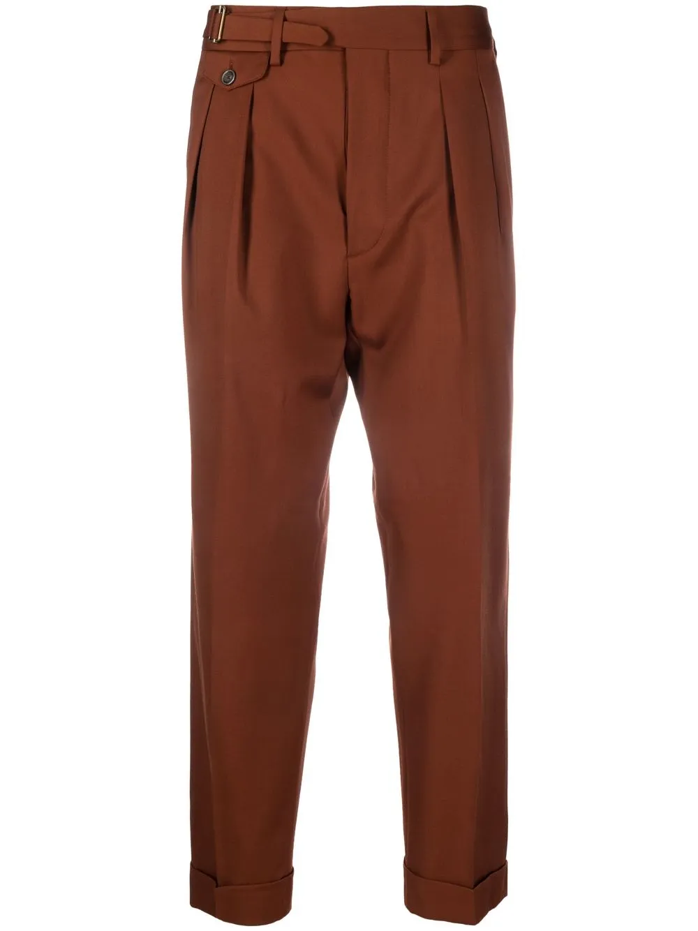 

Lardini tapered wool trousers - Orange