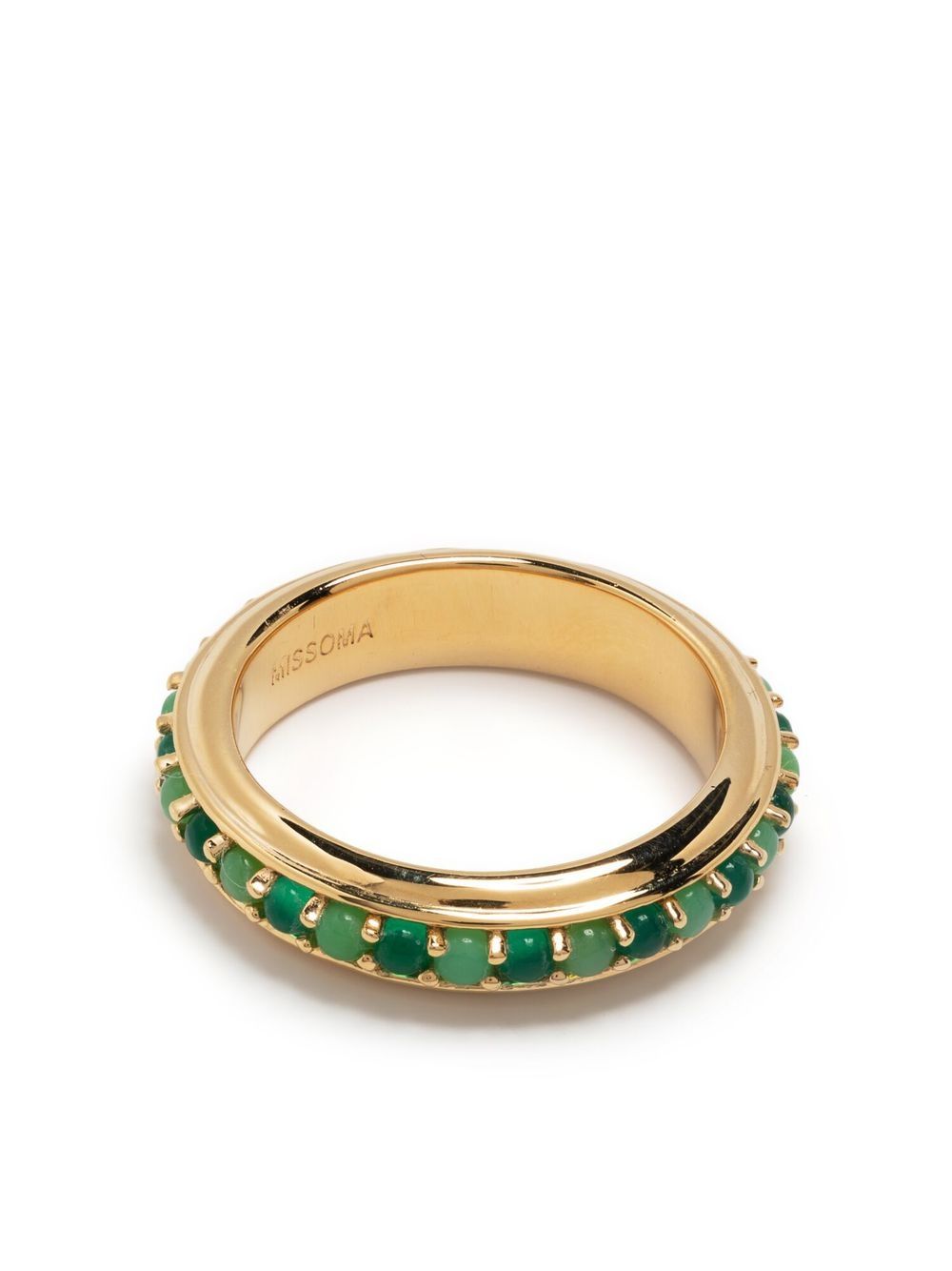 Missoma Crystal-embellished Polished Ring In Gold