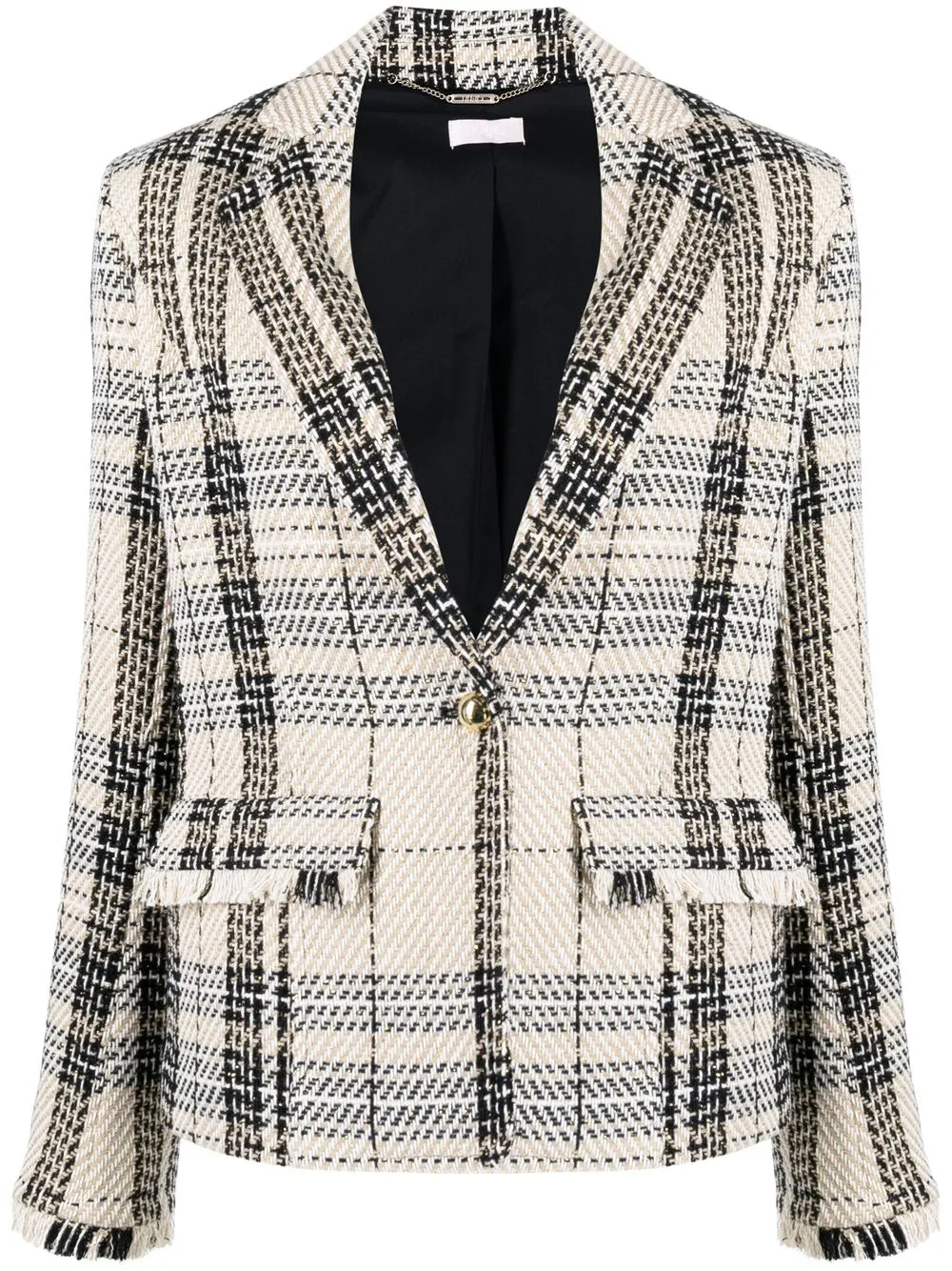 

LIU JO check-pattern blazer - Neutrals