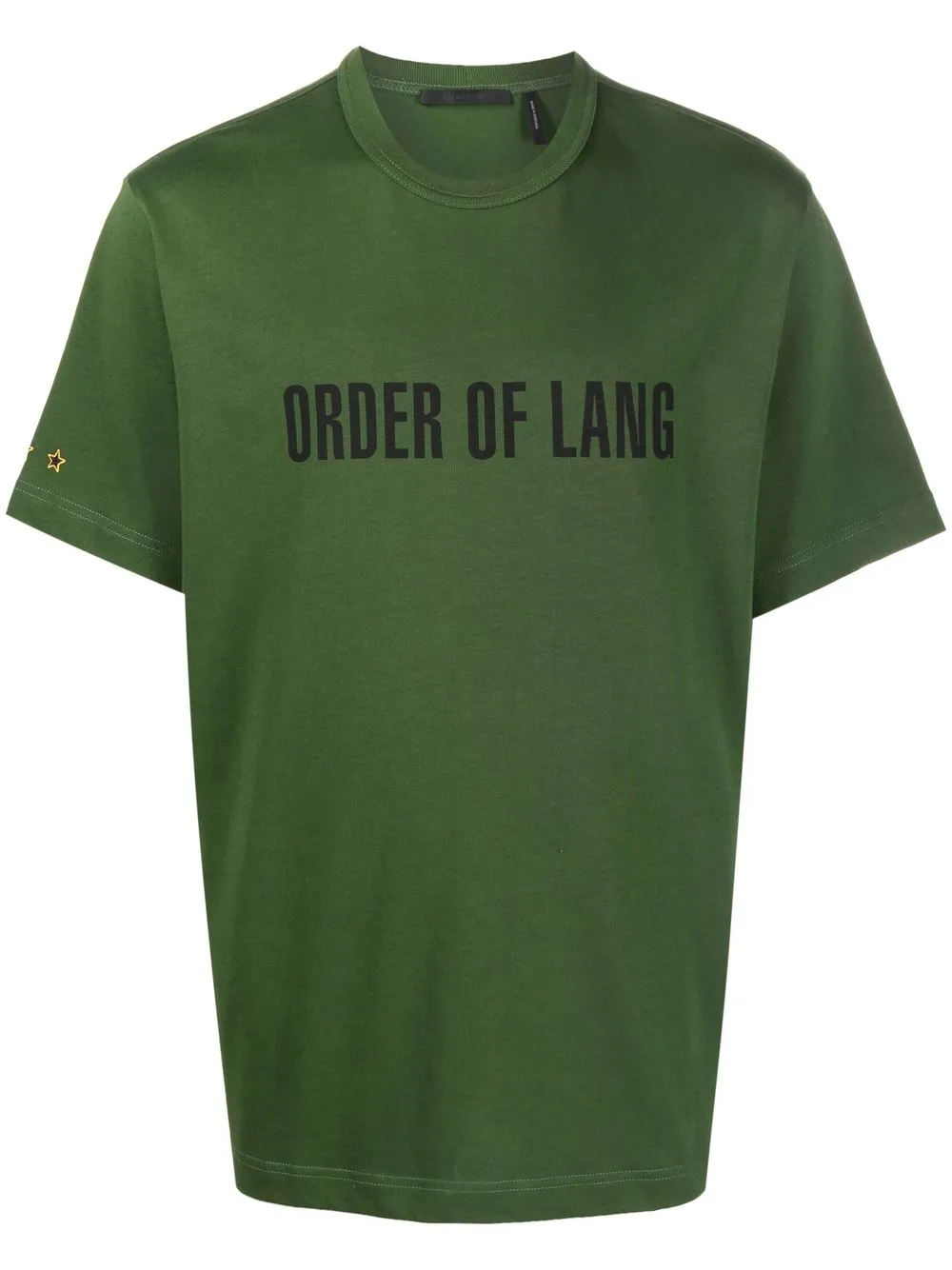 

Helmut Lang playera con eslogan estampado - Verde