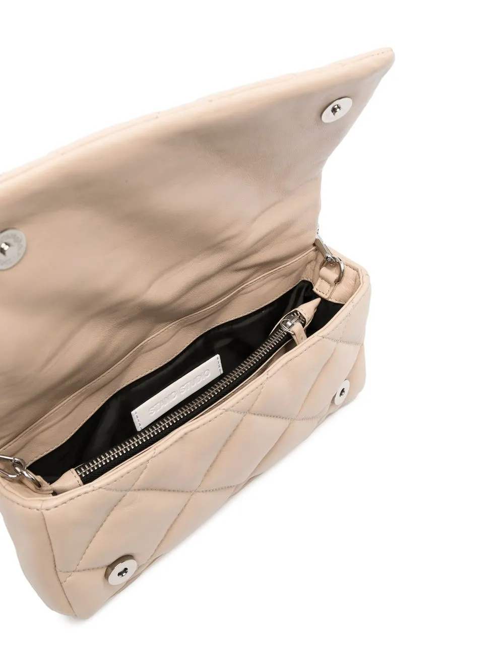 STAND STUDIO Quilted chaindetail Shoulder Bag Farfetch