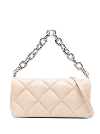 STAND STUDIO Quilted chain-detail Shoulder Bag - Farfetch