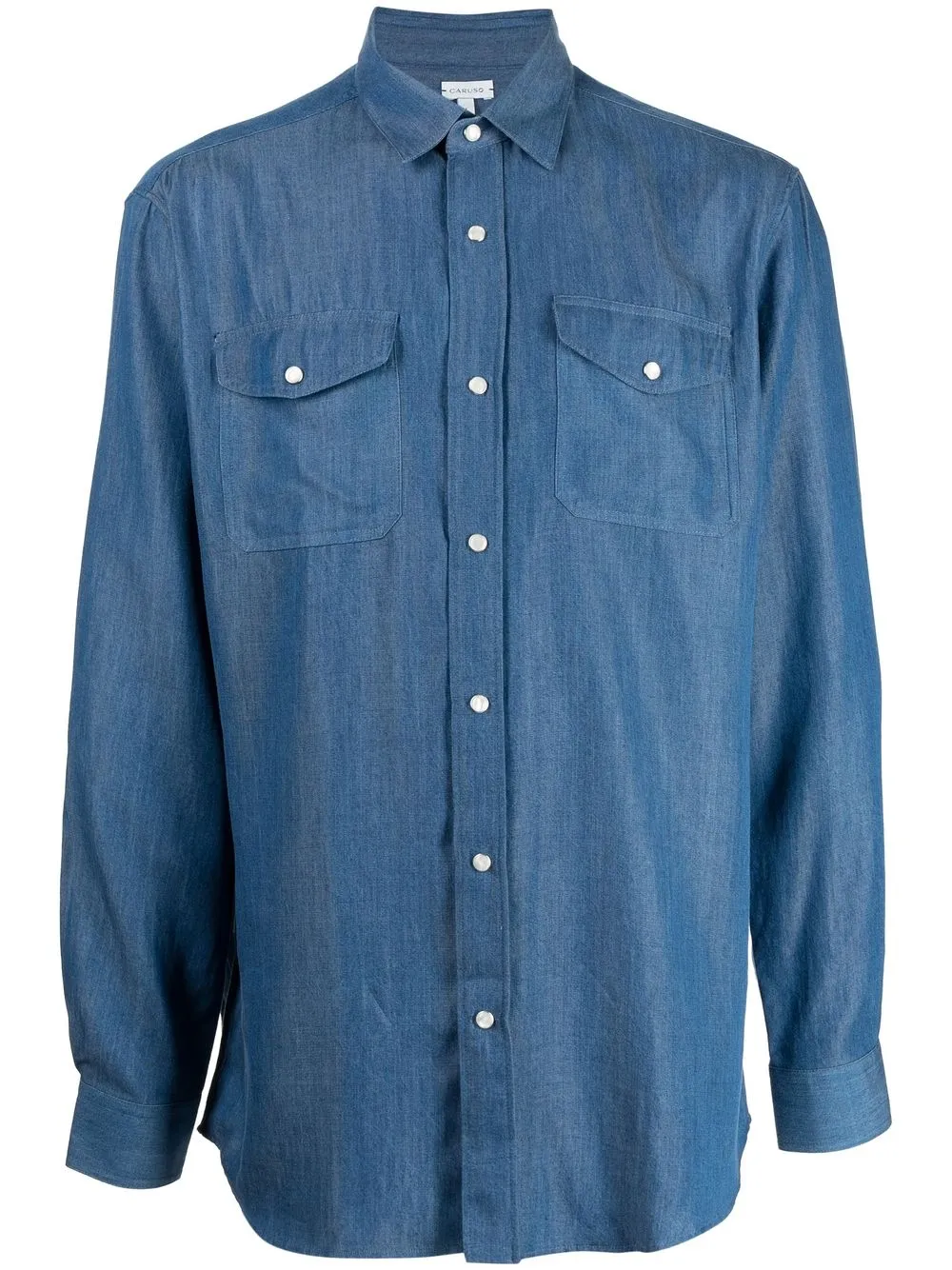 

Caruso button-up long-sleeved shirt - Blue