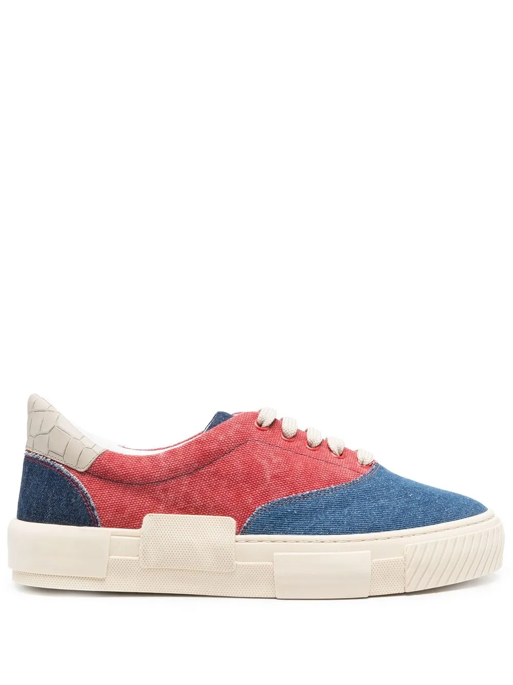 

Hide&Jack colour-block panel low-top sneakers - Red