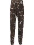 Avant Toi marbled tapered track pants - Brown