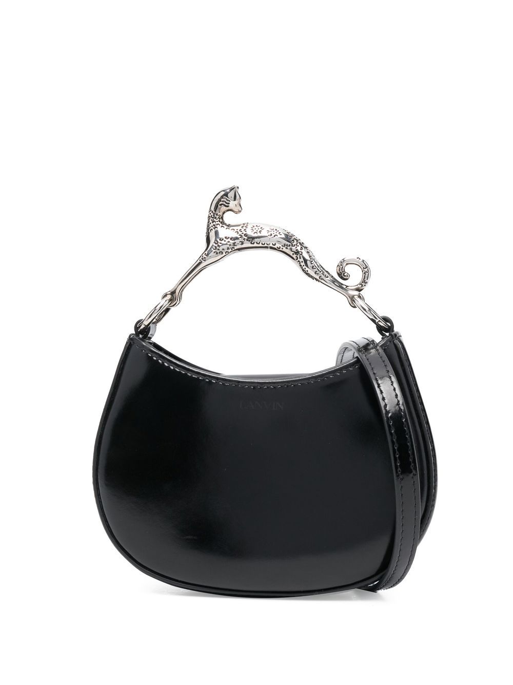 Lanvin Cat-handle Mini Bag In Black