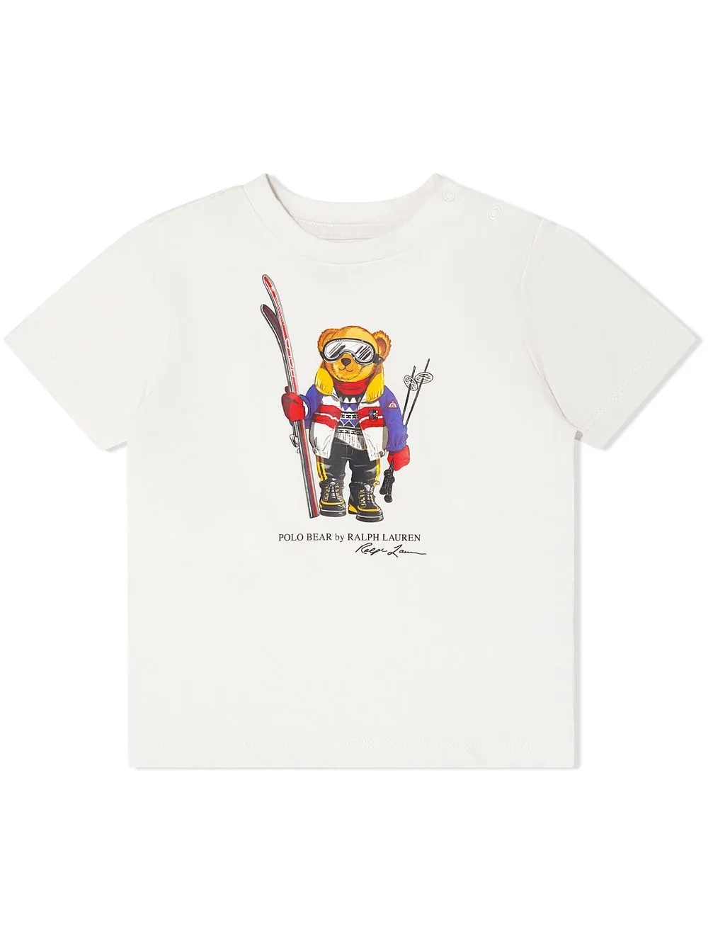 

Ralph Lauren Kids Polo Bear graphic-print T-shirt - White