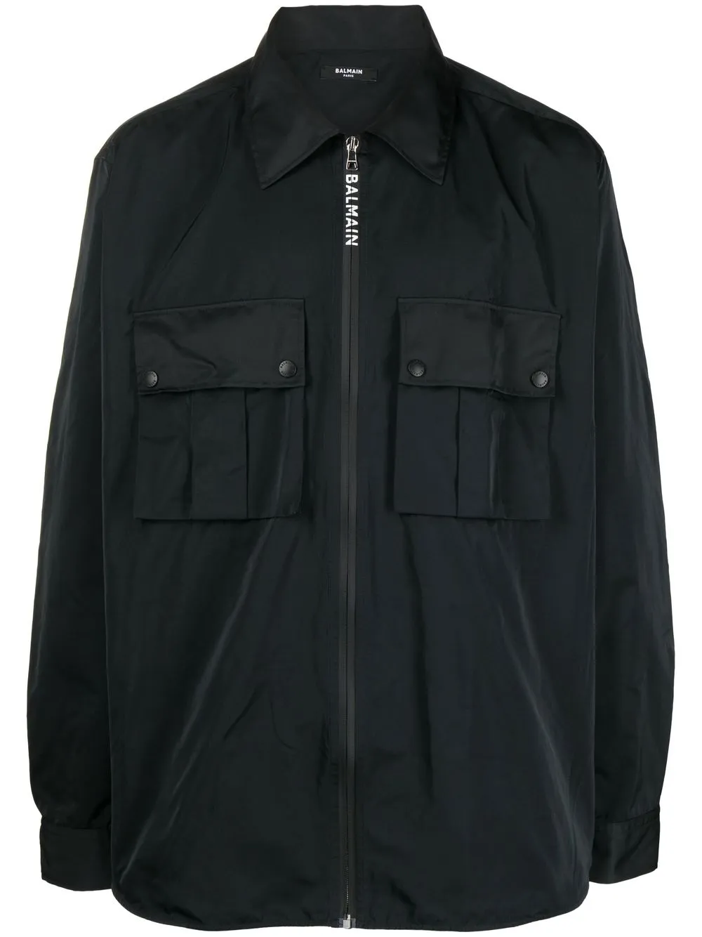 

Balmain zip-front shirt jacket - Black