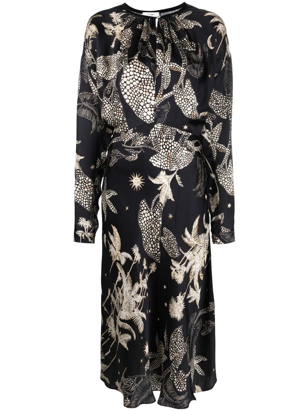 

Forte Forte Mi Alma Selvaje midi dress - Black