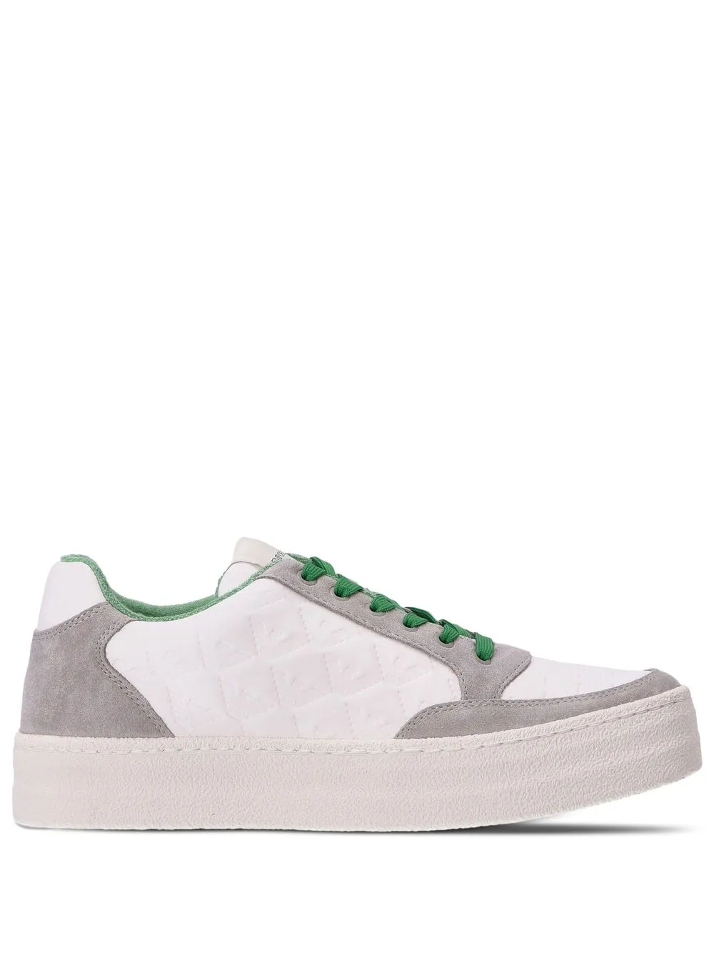 

Emporio Armani tenis bajos con agujetas - Blanco