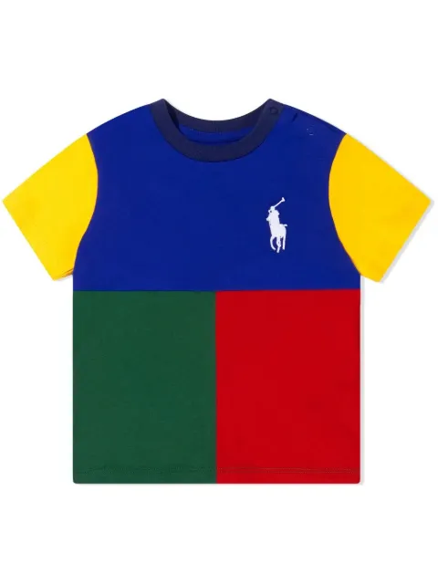 POLO RALPH LAUREN KIDS playera con diseño color block