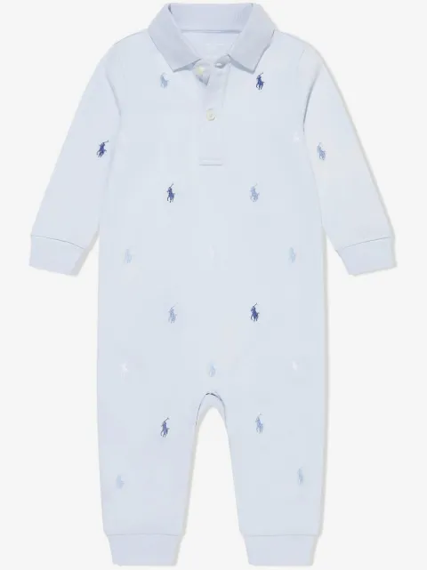 POLO RALPH LAUREN KIDS mameluco con logo bordado