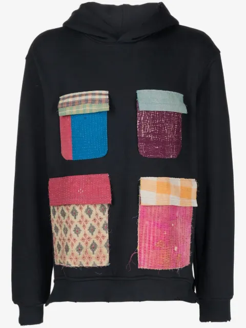 Alchemist patchwork cotton hoodie