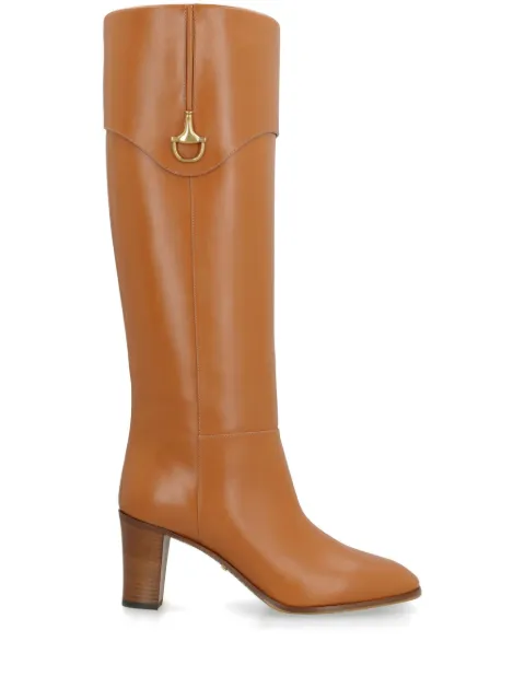 Gucci Half Horsebit leather boots