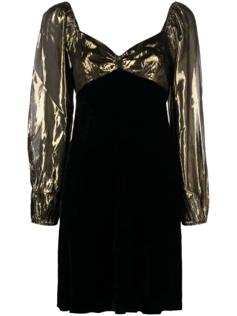Rixo Paris silk-velvet mini dress
