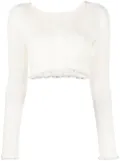 Jacquemus La maille Santon cropped jumper - White