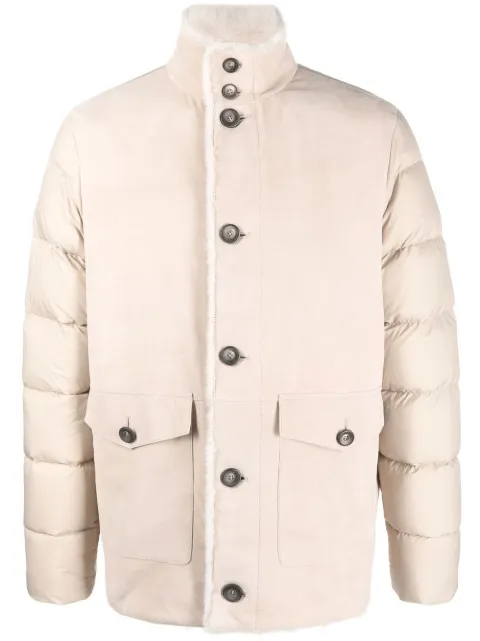 Herno padded shearling jacket