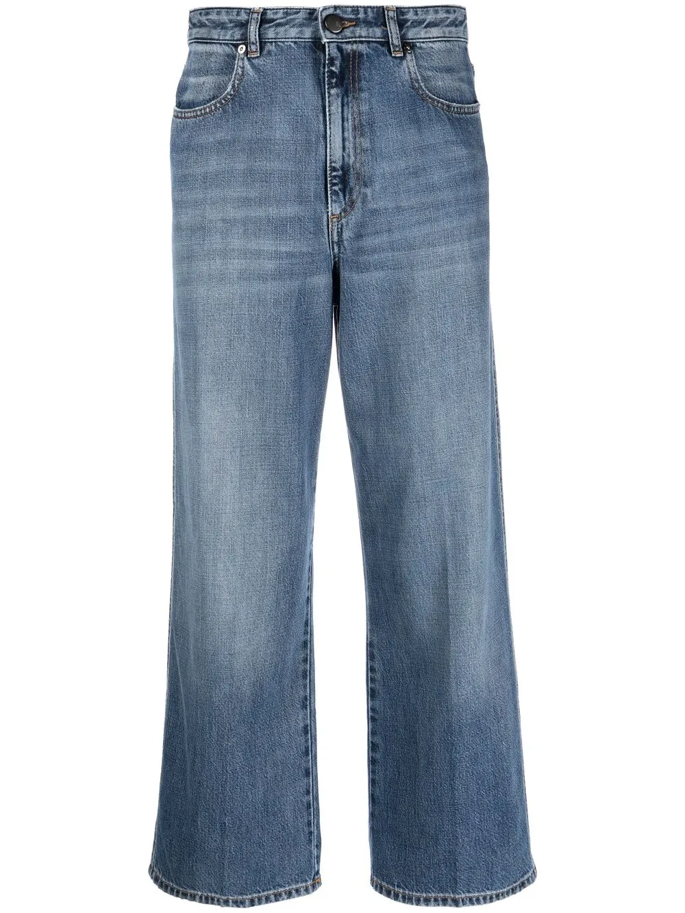 

PT Torino cropped wide-leg jeans - Blue