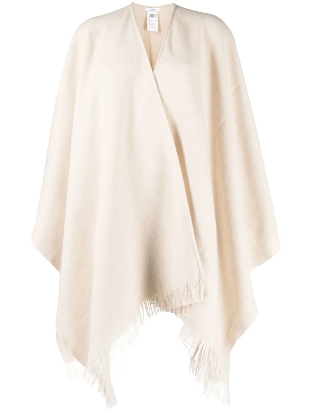 

Peserico wool fringe-hem cape - Neutrals