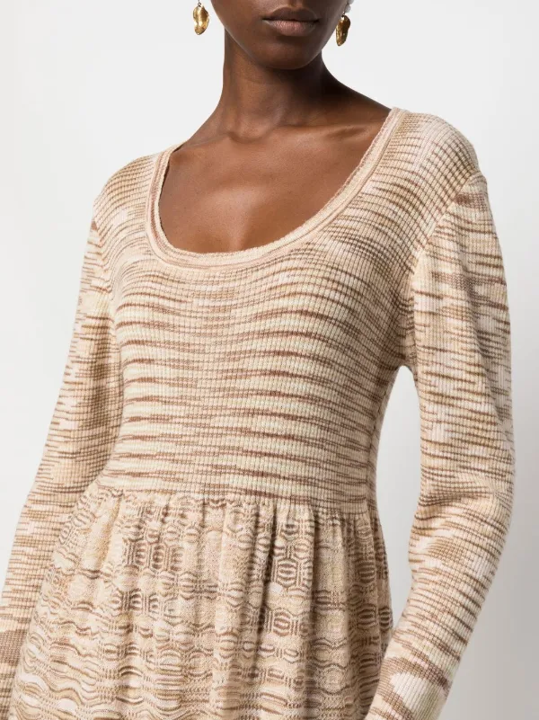 missoni flared dress Romantic Crew Neck Flared Sleeve Mini Dress main image 1